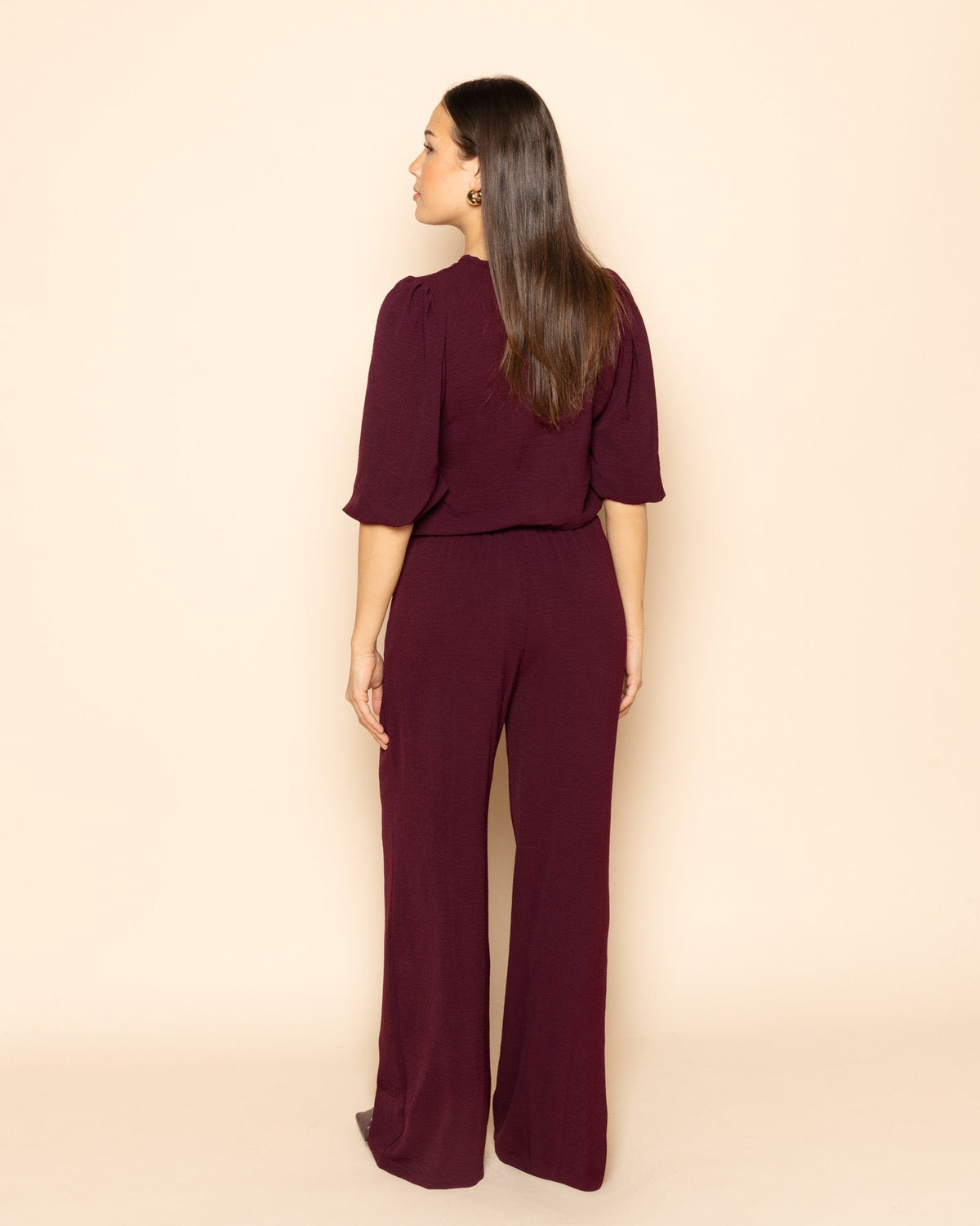 JULIE PANTALON PETITE DONKER BURGUNDY
