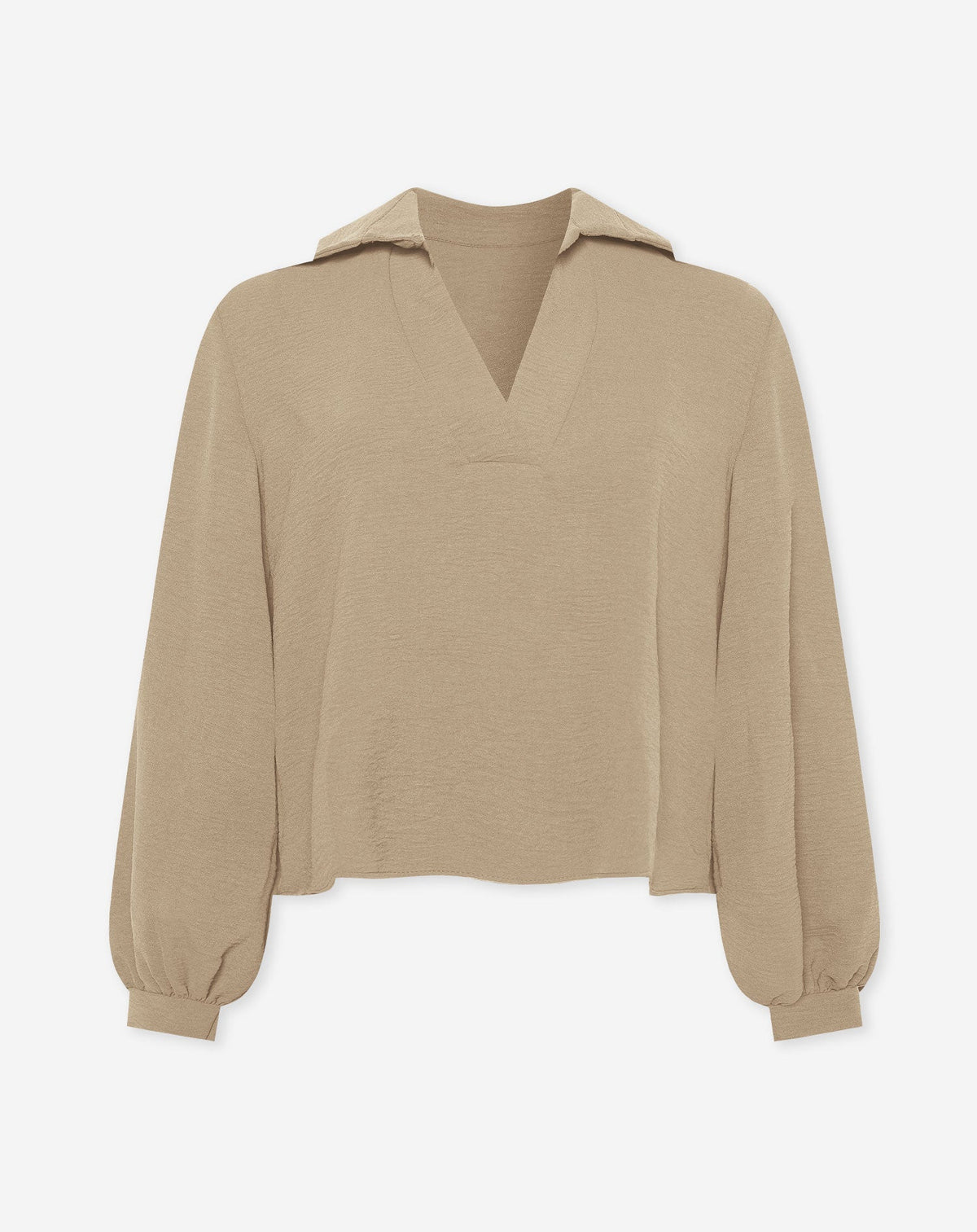 JULIE TOP DONKER BEIGE
