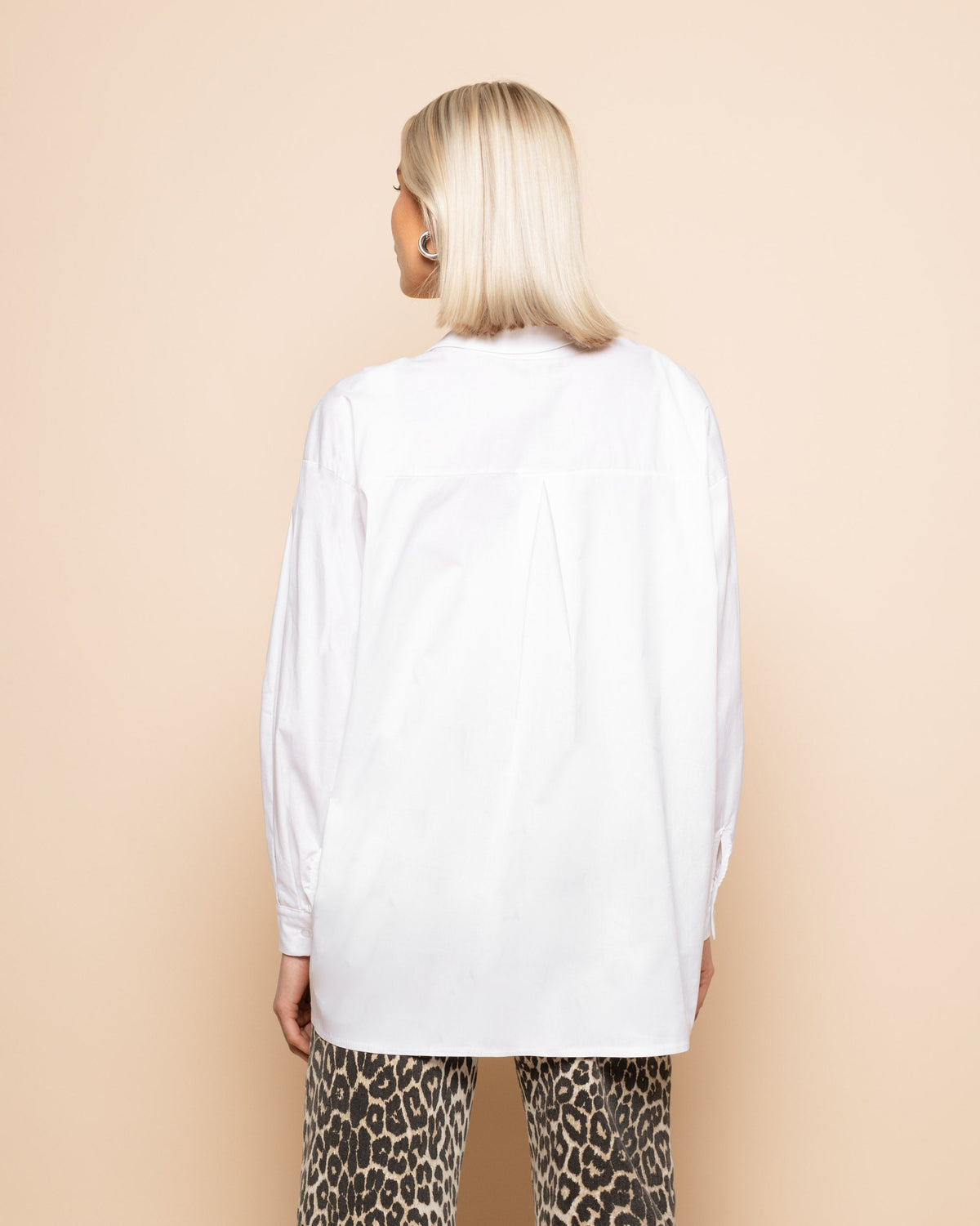 POPLIN OVERSIZED BLOUSE WIT
