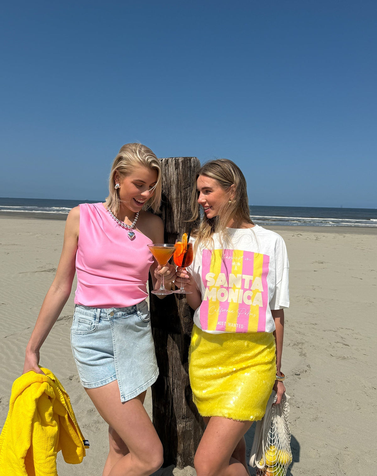 SANTA MONICA OVERSIZED TEE CRÈME