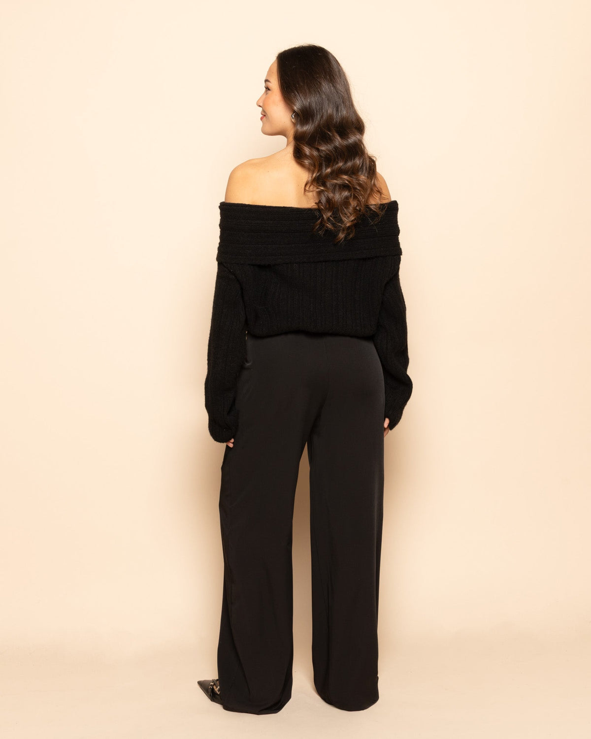 JULIE COZY PANTALON TALL ZWART