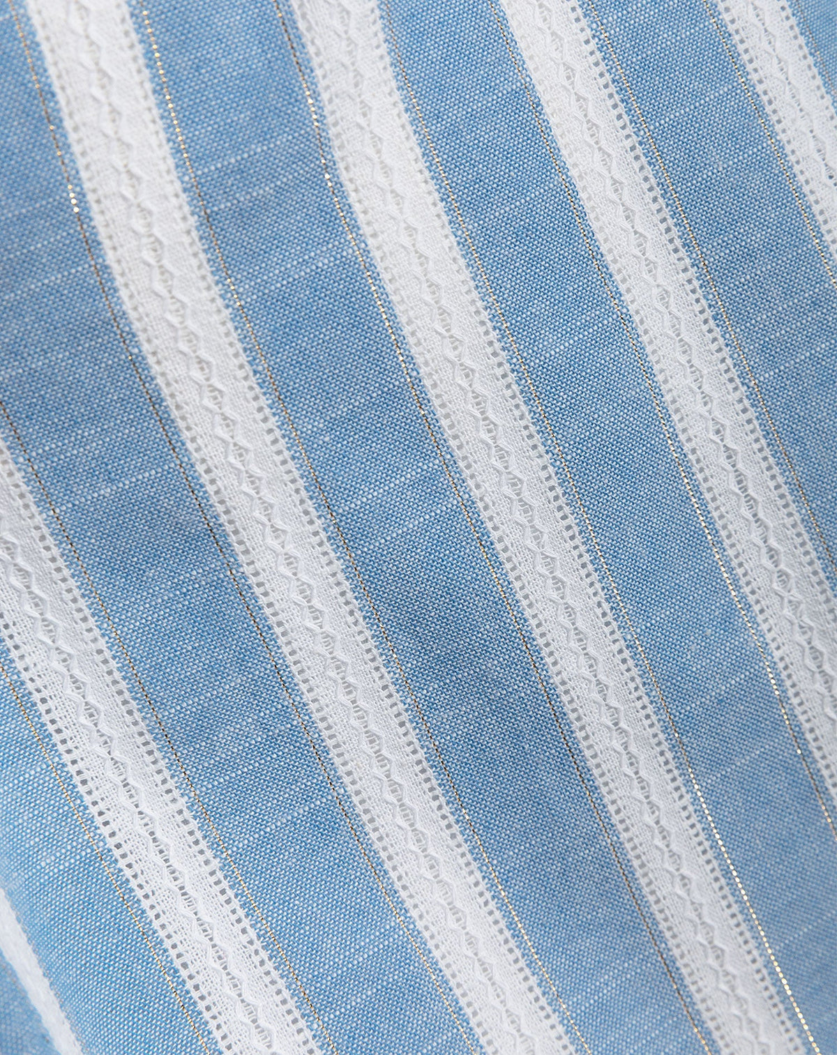 MAEVE STRIPE LUREX SHORTS BLAUW