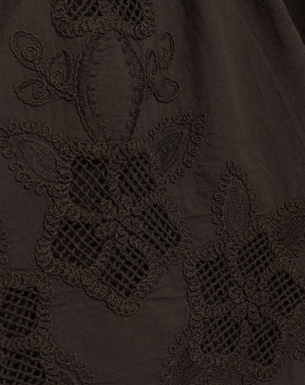 COTTON EMBROIDERY SKIRT DONKERBRUIN