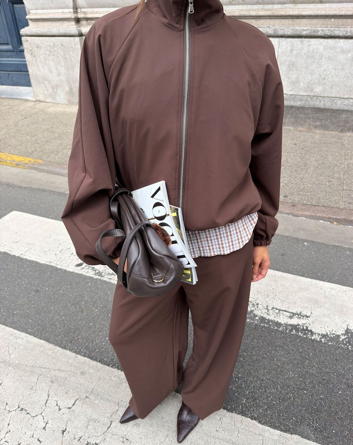 HAILEY TRACK PANTS PETITE BRUIN