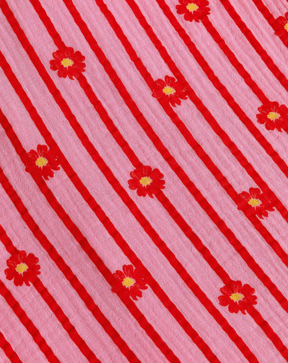 FLOWER STRIPE MOUSSELINE SHORTS ROOD