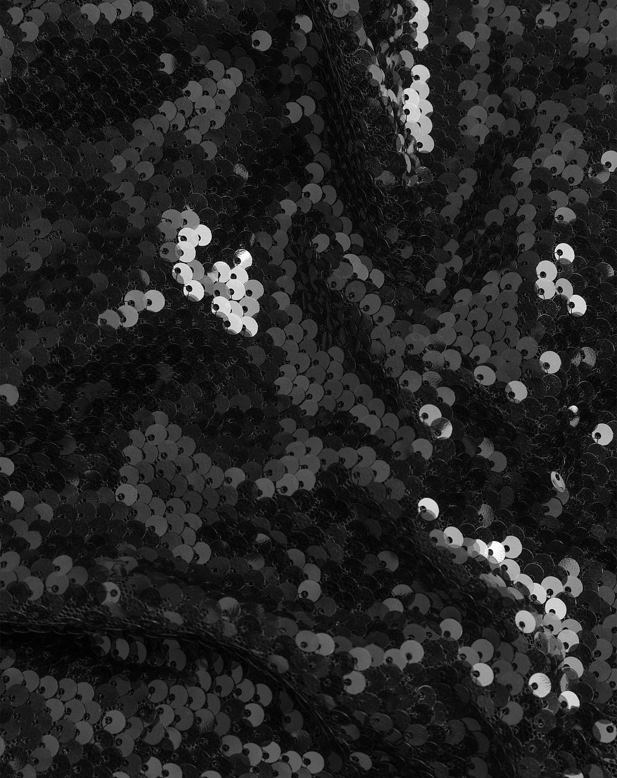 LYNN SEQUINS HALTER TOP ZWART