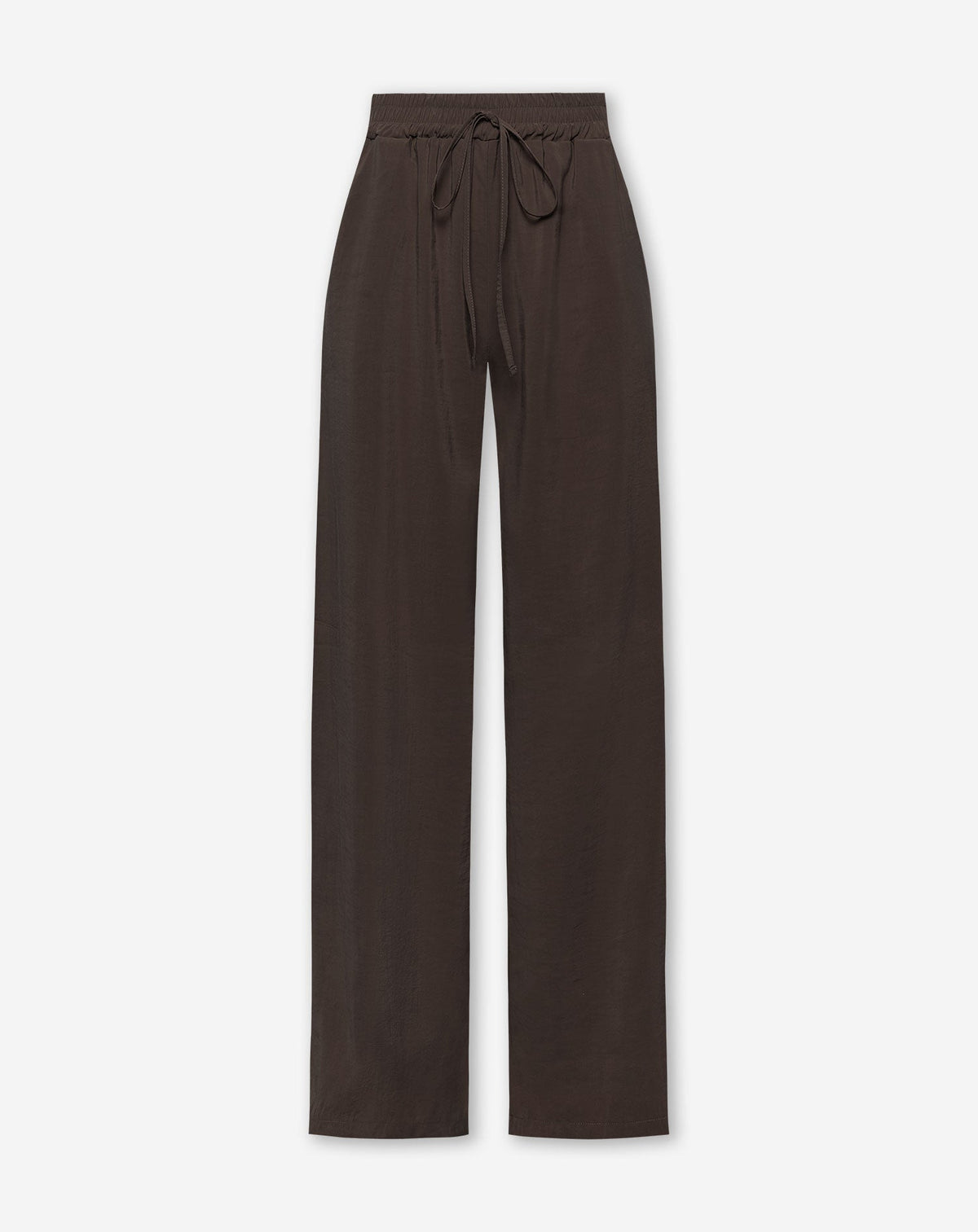 EMMY STRAIGHT LEG PANTS PETITE DONKERBRUIN