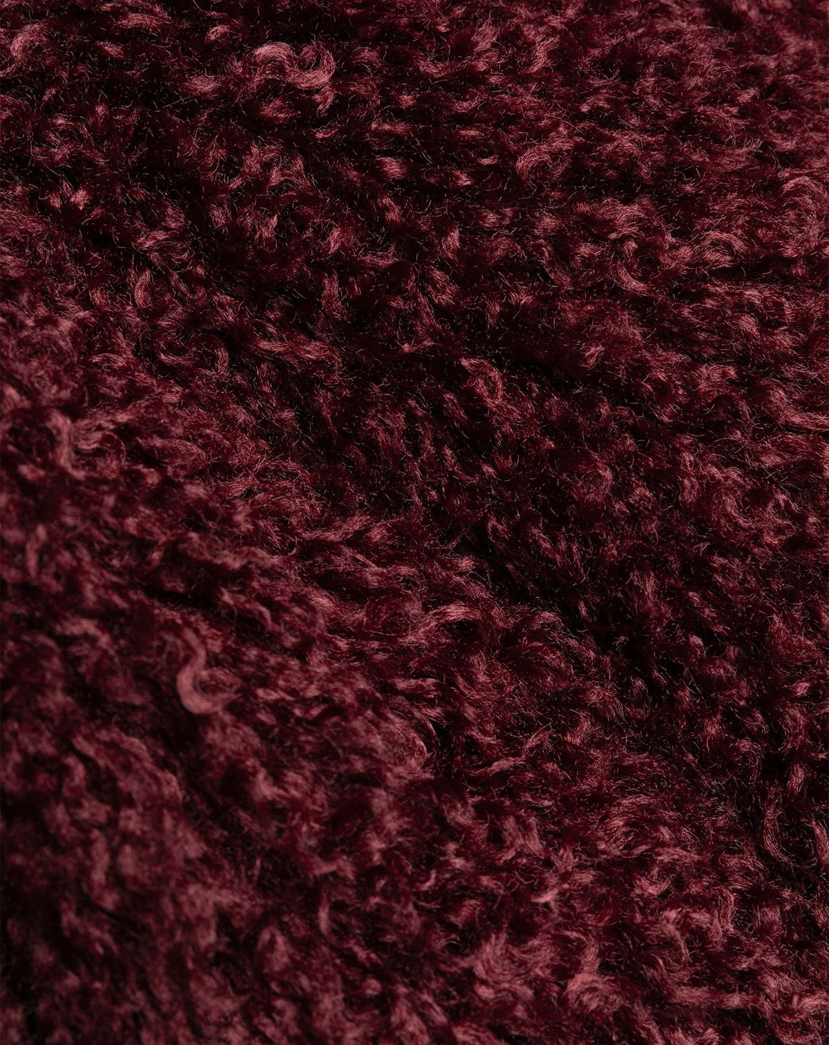 HAIRY COAT BURGUNDY