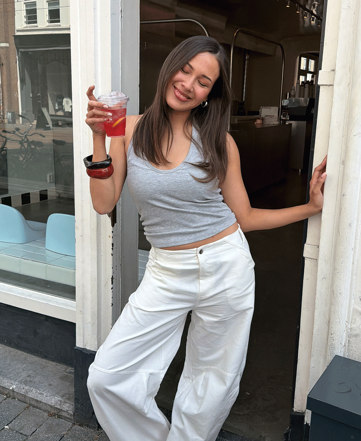 BARREL LEG PANTS PETITE WIT