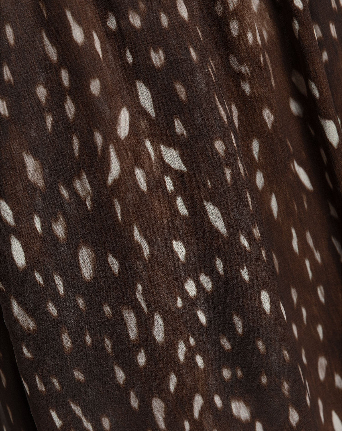 DEER PRINT CHIFFON BALLOON PANTS DONKERBRUIN