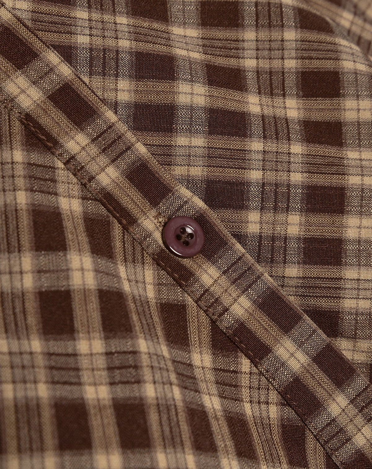 ISAYA FITTED CHECK BLOUSE BRUIN