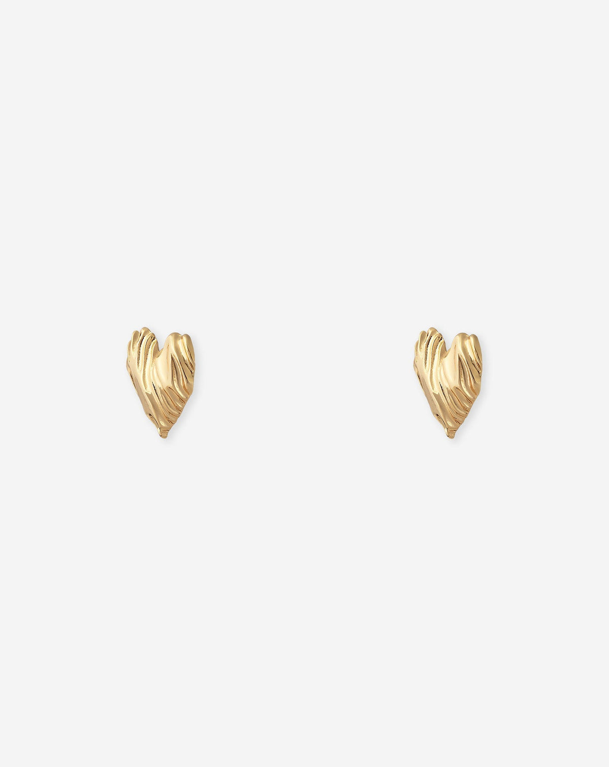 BIG ORGANIC HEART EARRINGS