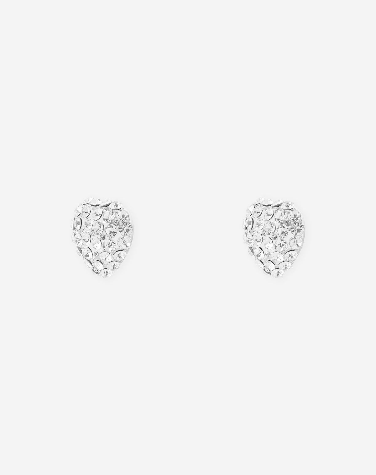 BOLD DIAMOND HEART EARRINGS