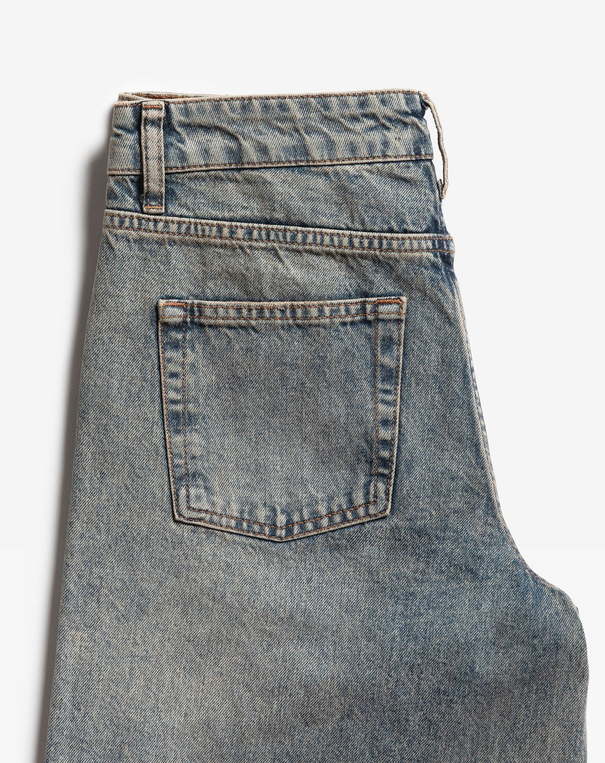 WIDE LEG JEANS VINTAGE BLAUW
