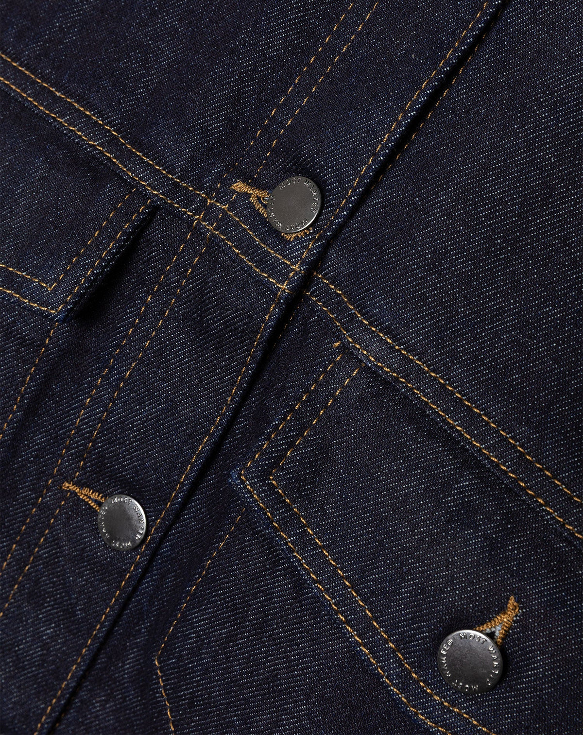 DENIM BALLOON JACKET DONKERBLAUW