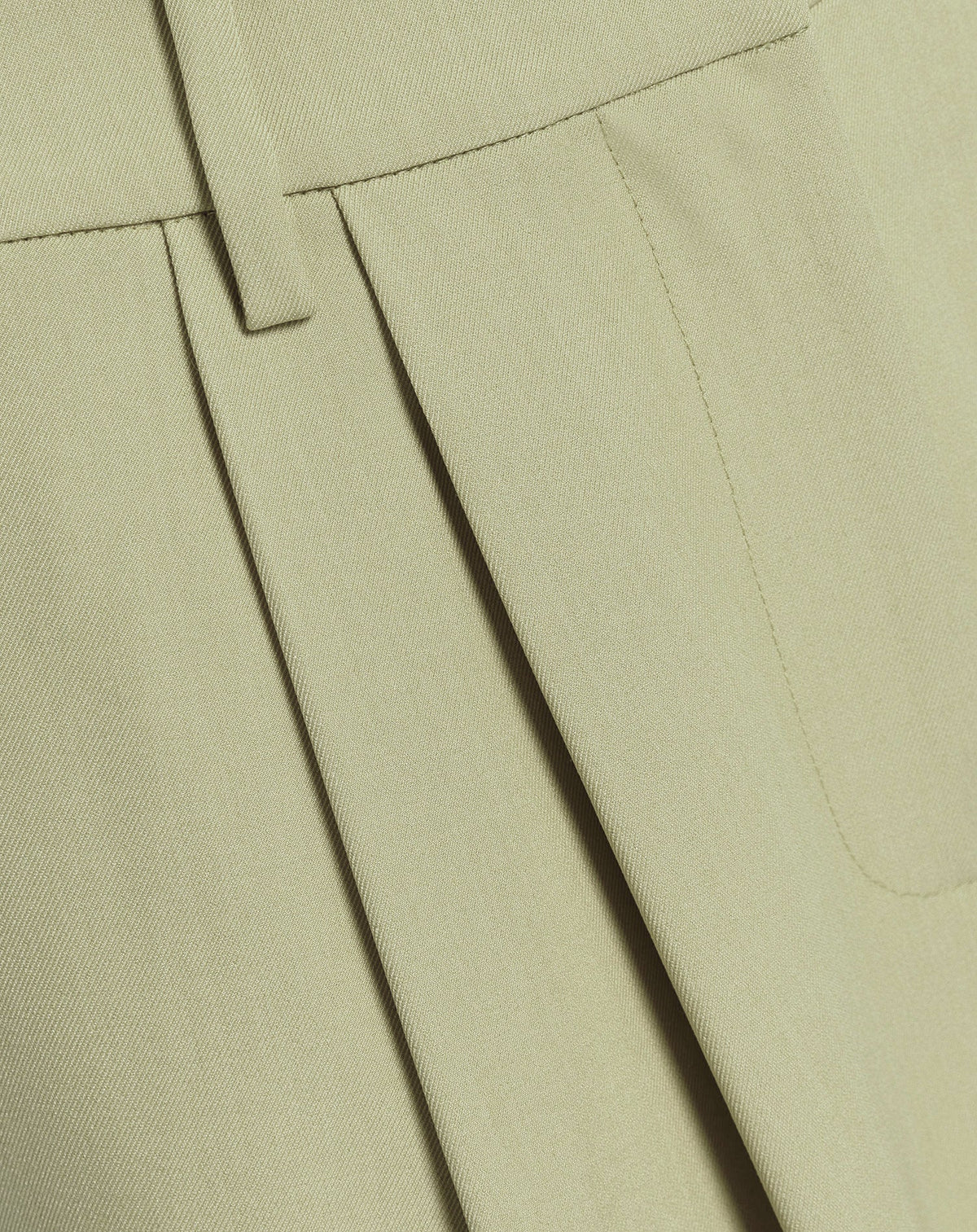 LORNA PLEATED WIDE LEG PANTALON PETITE PISTACHE