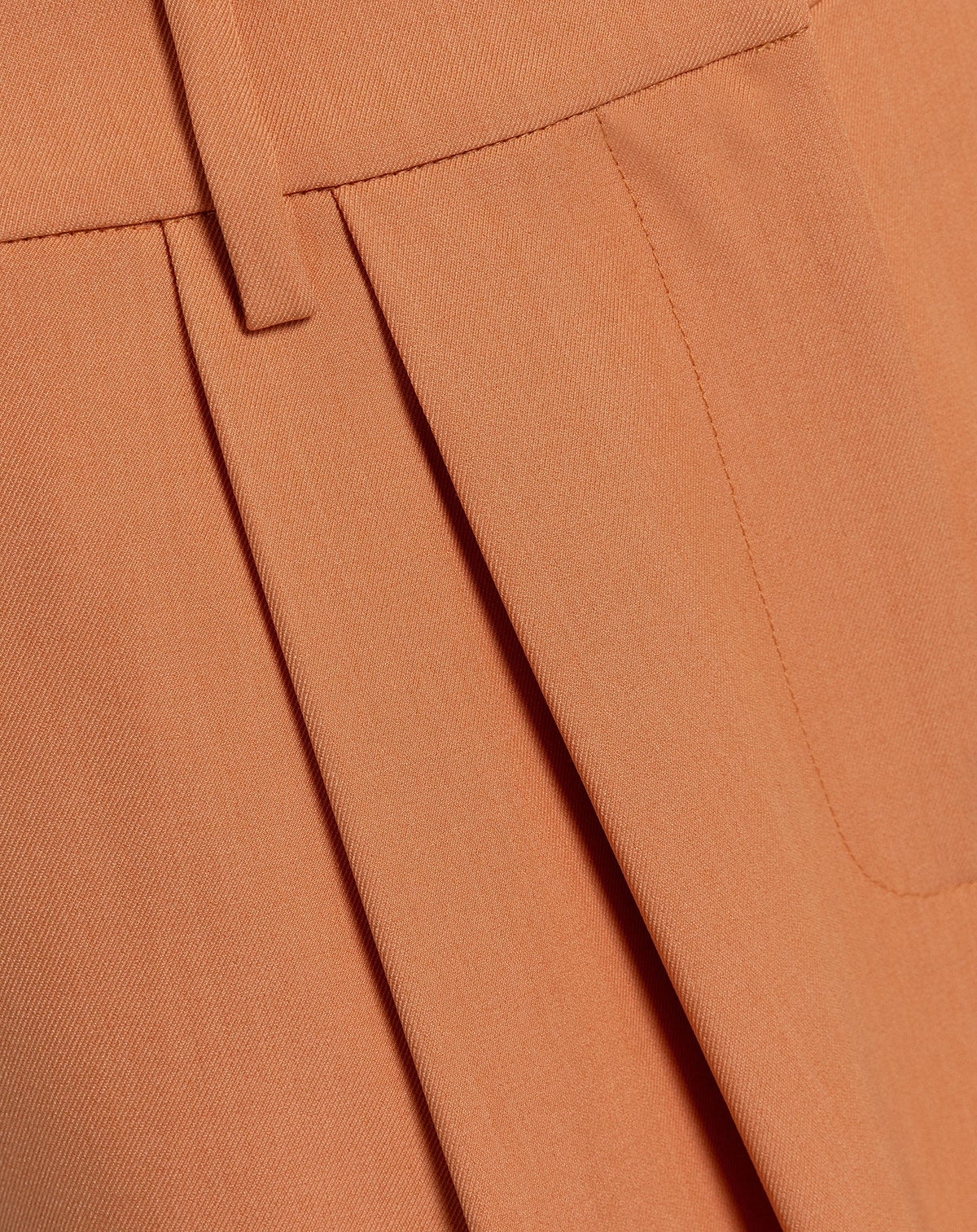 LORNA PLEATED WIDE LEG PANTALON TALL ZACHT ORANJE