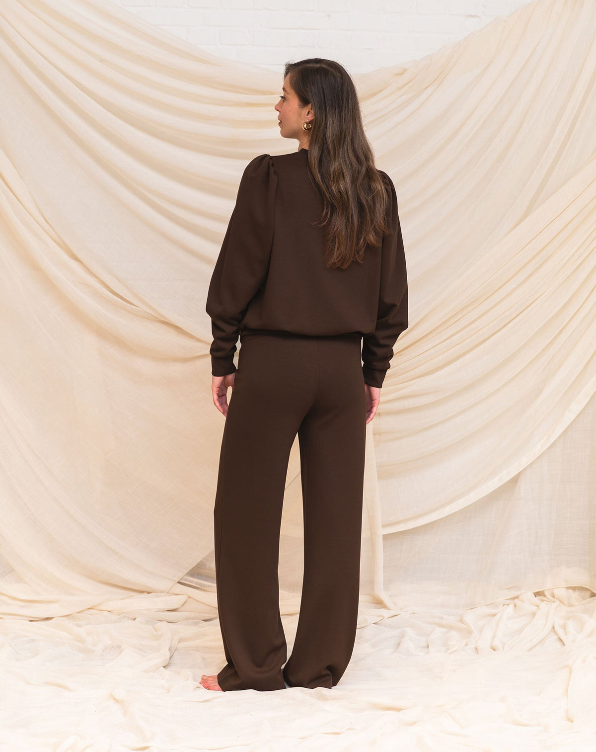 SCUBA PUFF SLEEVE SWEATER MATERNITY BRUIN