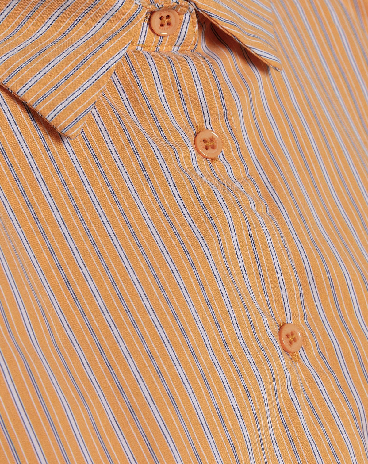 BUBBLE HEM BLOUSE ORANJE STRIPE