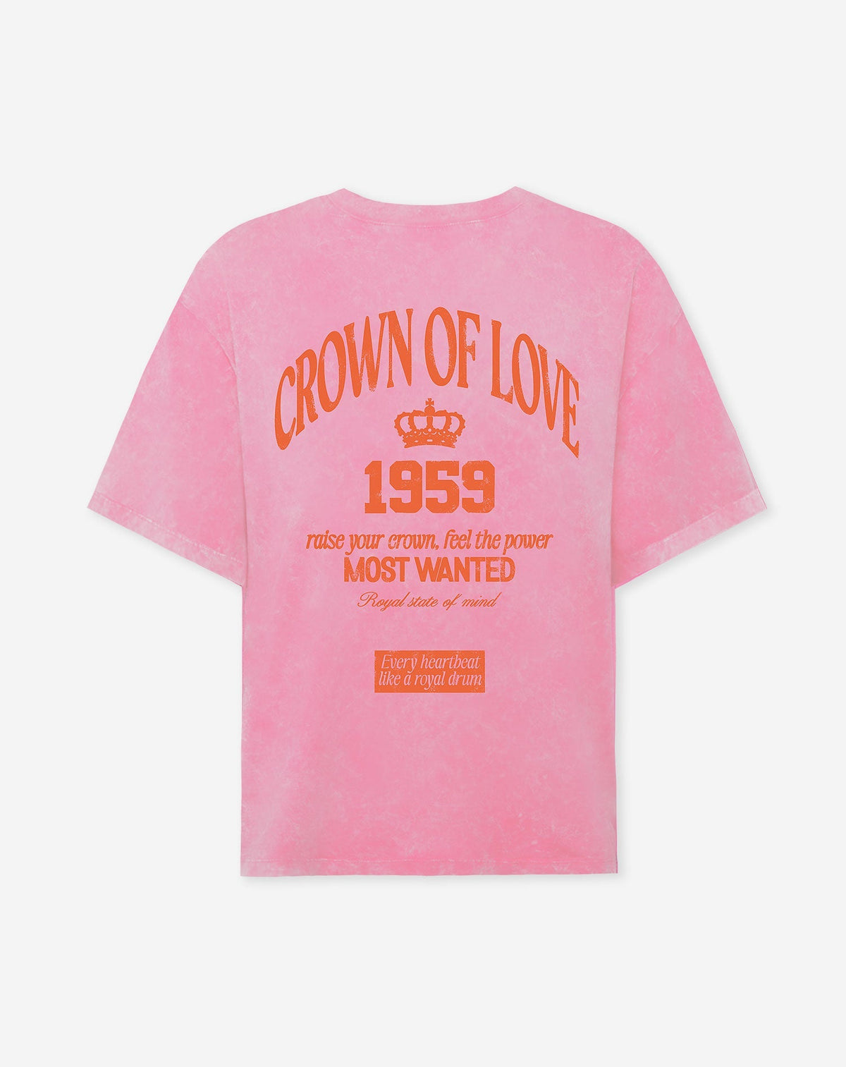 CROWN OF LOVE OVERSIZED TEE ACID ROZE