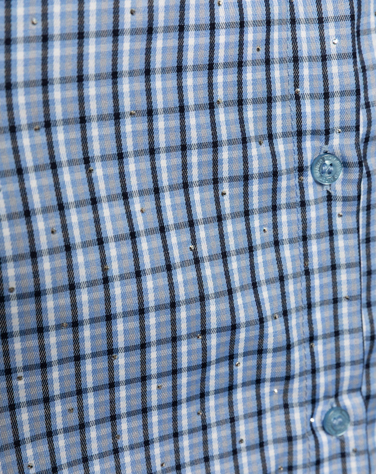 MAVIE OVERSIZED CHECK BLOUSE BLAUW