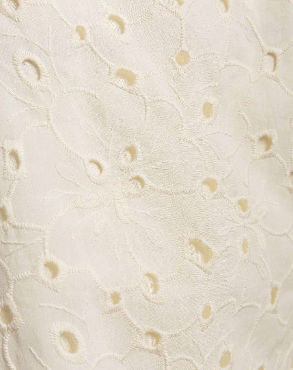 CHRISSY EMBROIDERY ANGLAISE SHORTS CRÈME