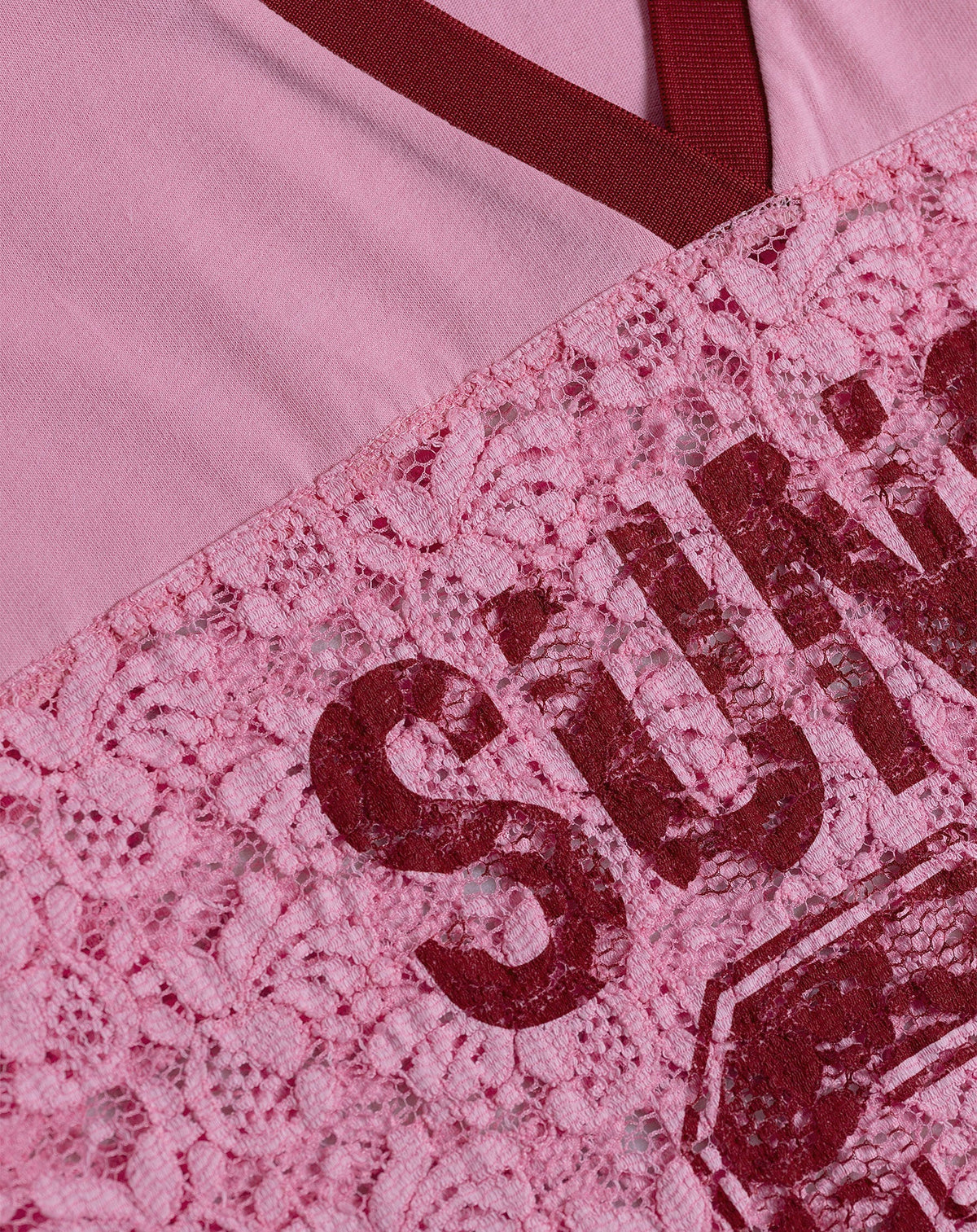 SUNSET LACE SPORTS TEE ROZE
