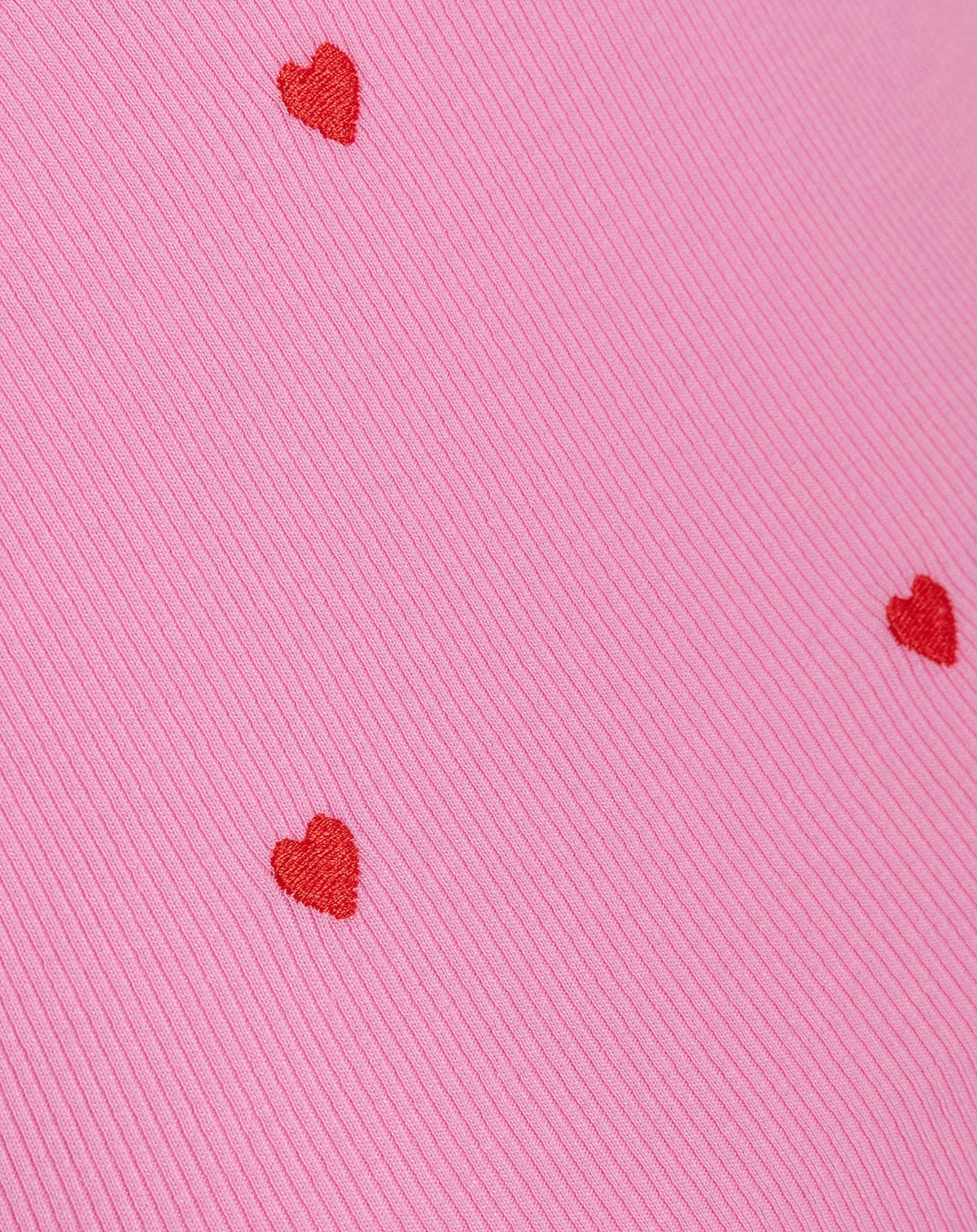 HEART EMBROIDERY SINGLET ROZE