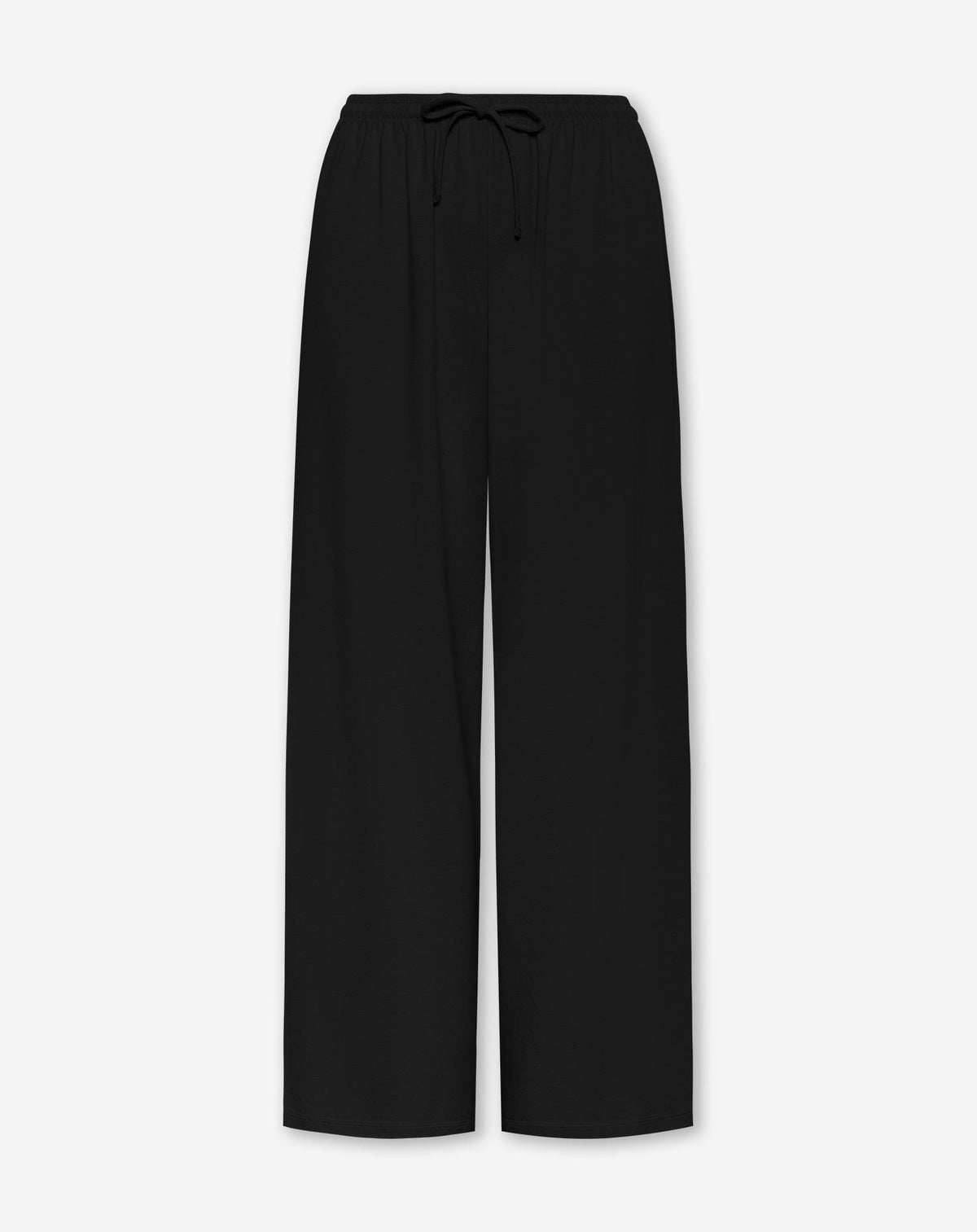 WIDE LEG COMFY PANTS TALL ZWART