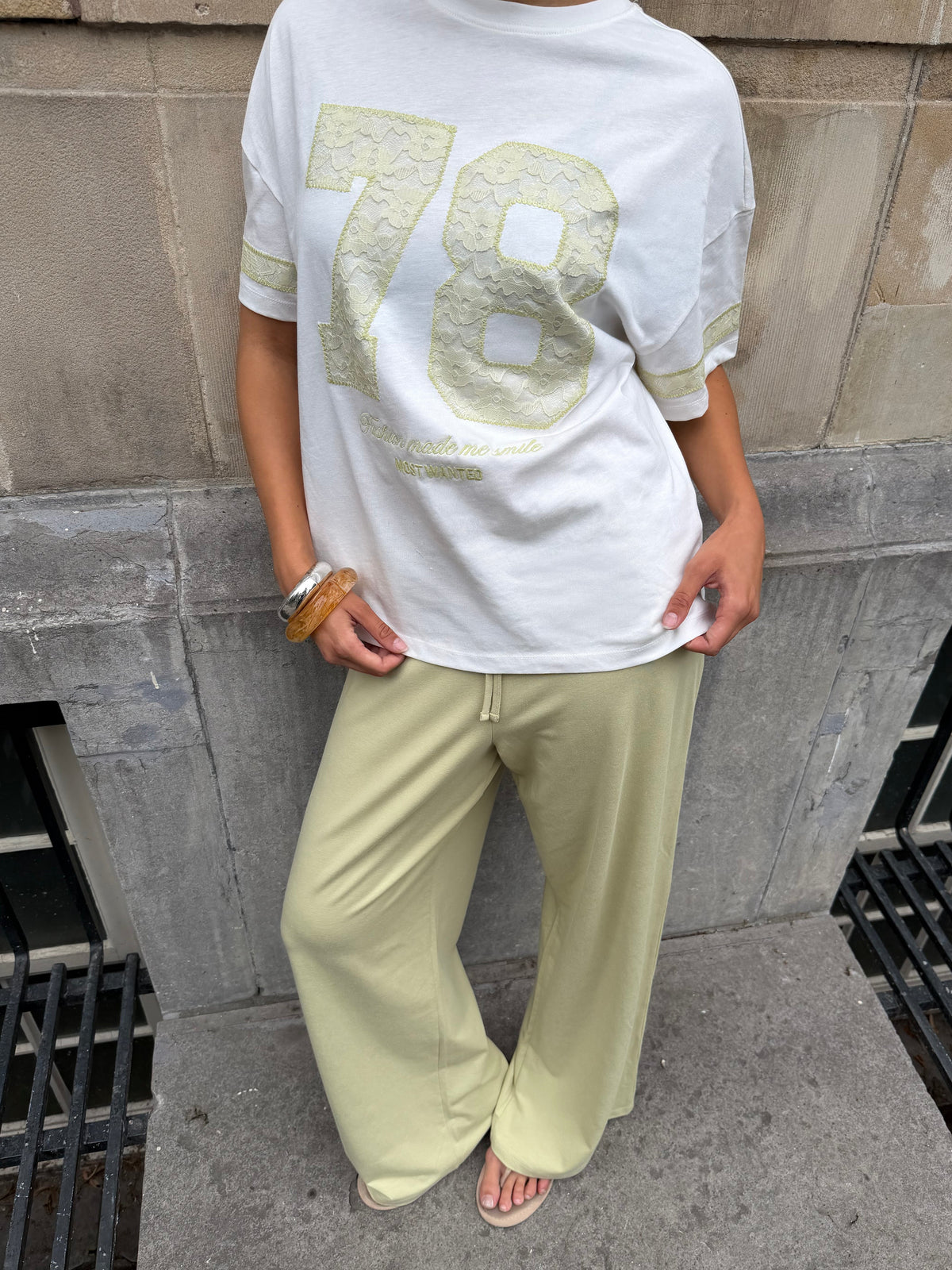 WIDE LEG COMFY PANTS PETITE PISTACHE
