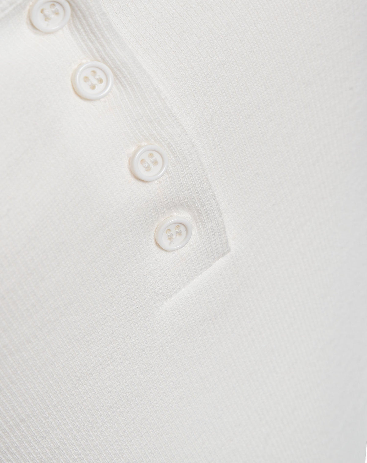 HENLEY RIB TOP CRÈME