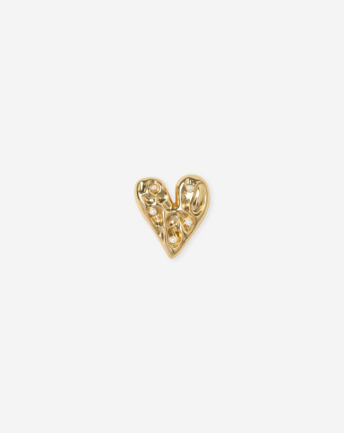 PEARLY HEART BROCHE