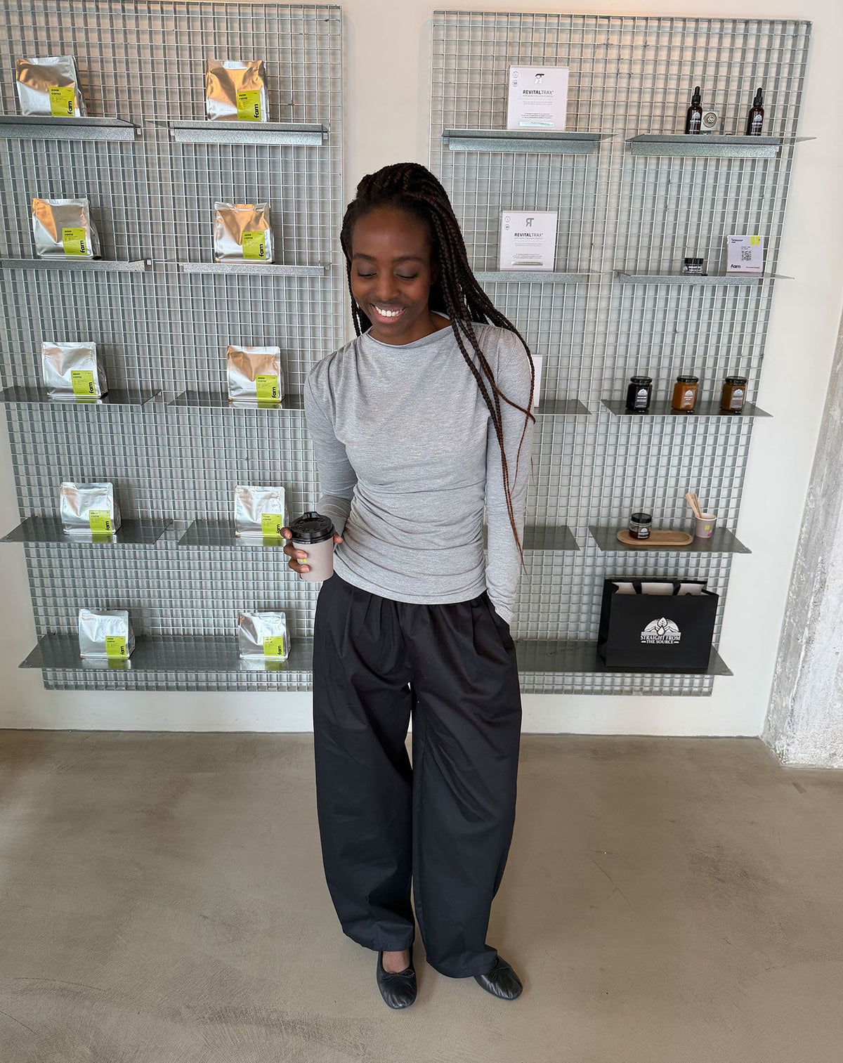 CALI BARREL PANTS PETITE ZWART