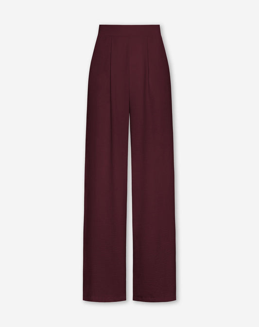 JULIE PANTALON DONKER BURGUNDY