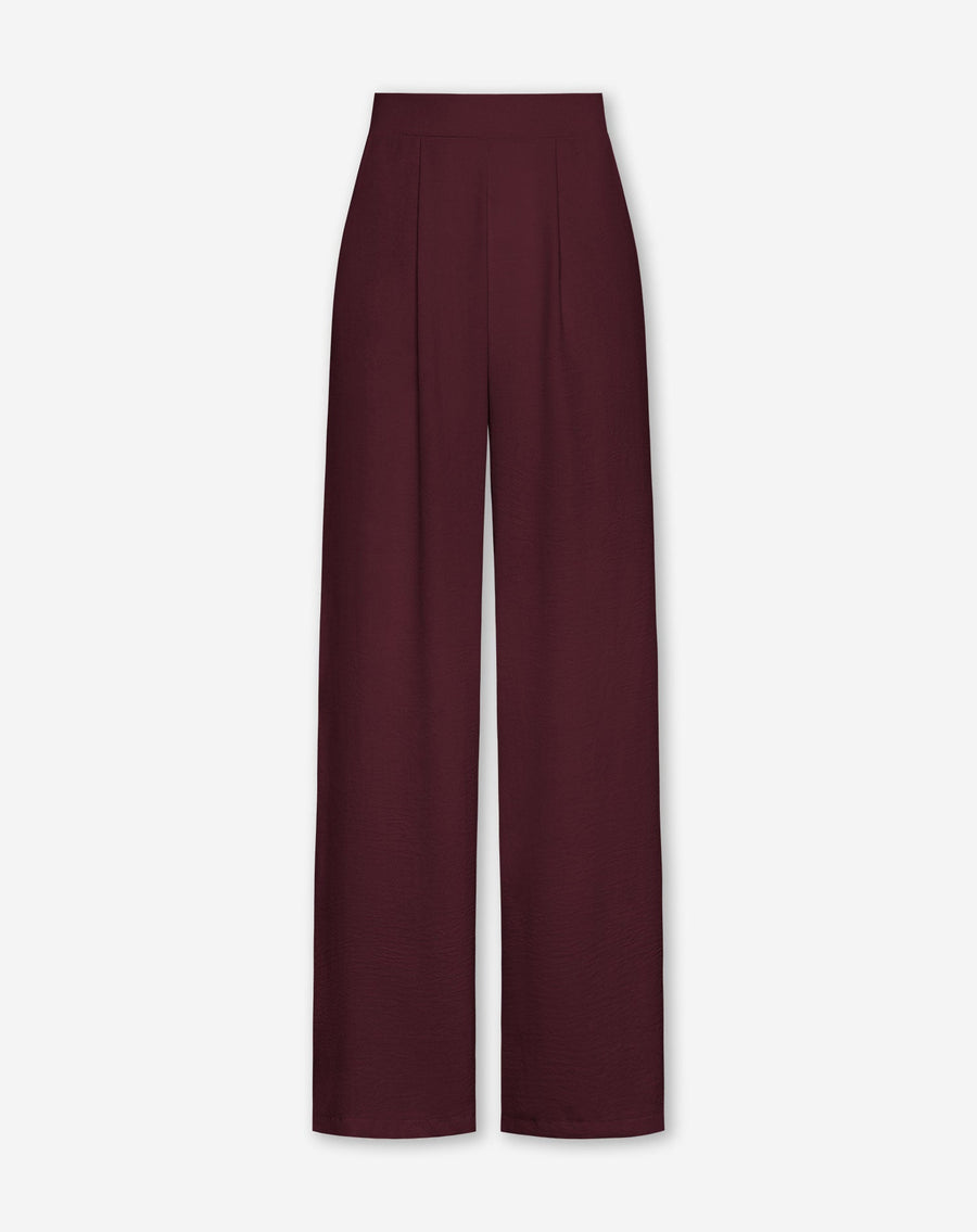 JULIE PANTALON DONKER BURGUNDY