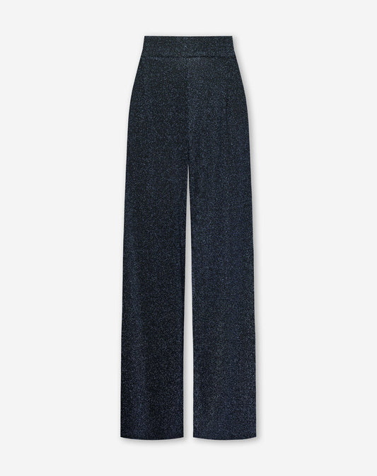 JULIE GLITTER PANTALON MARINEBLAUW