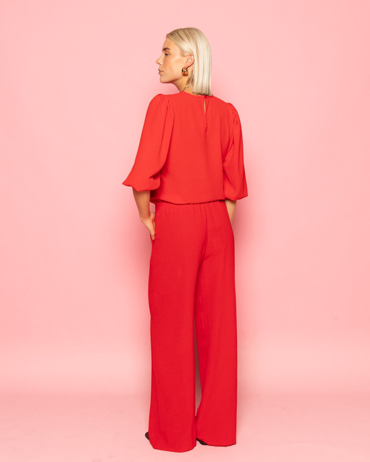 JULIE PUFF SLEEVE TOP ROOD