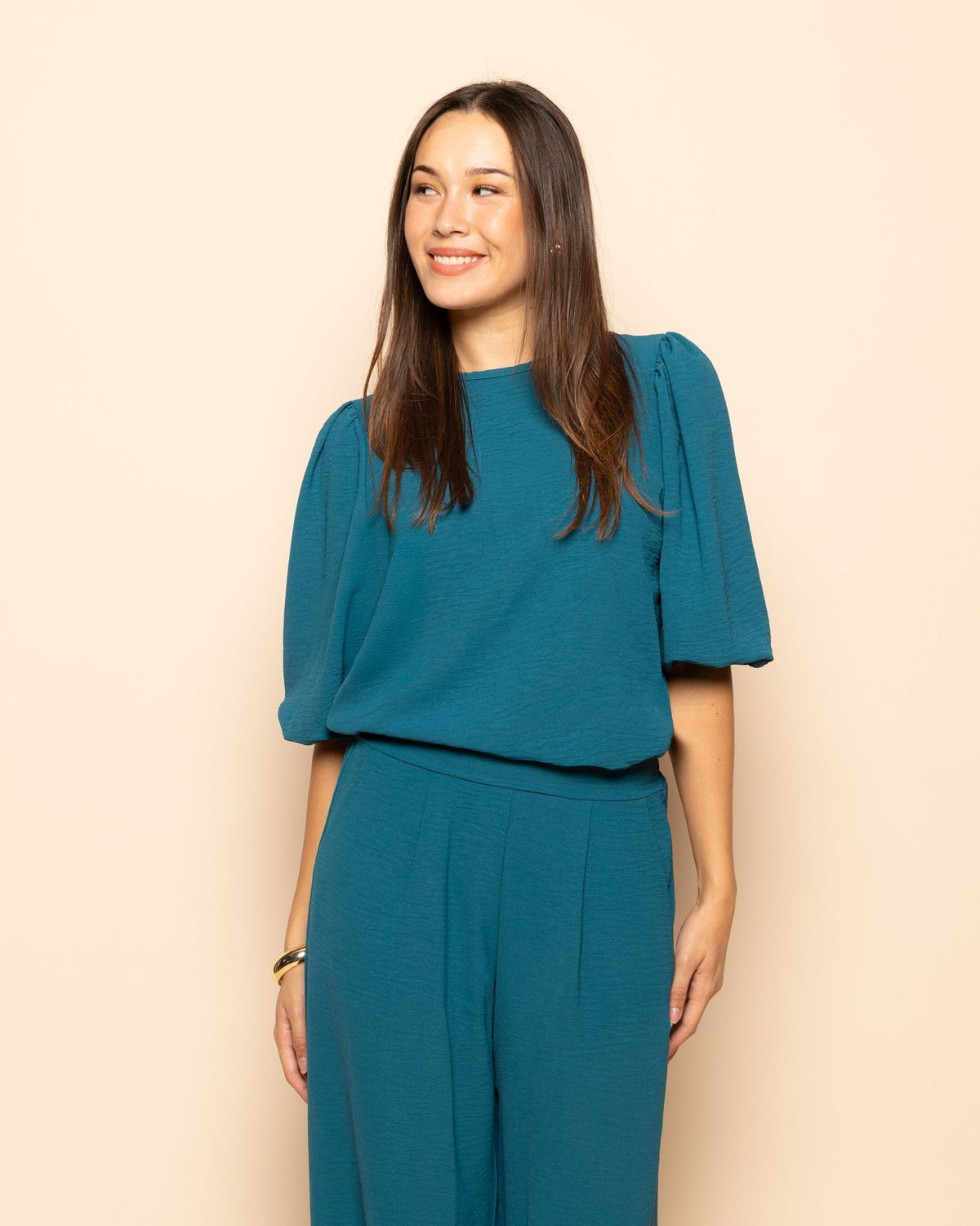 JULIE PANTALON TALL ZEEBLAUW