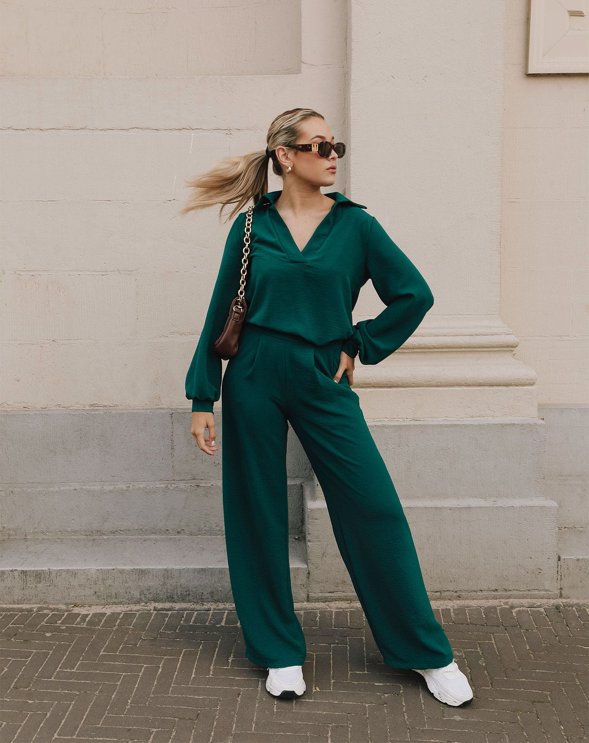 JULIE PANTALON GROEN