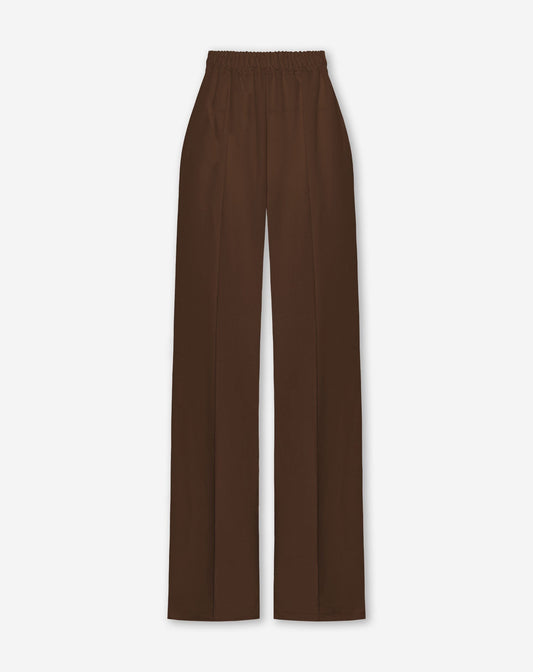 PINTUCK STRAIGHT LEG PANTALON TALL BRUIN