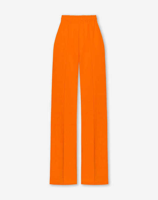 PINTUCK STRAIGHT LEG PANTALON ORANJE