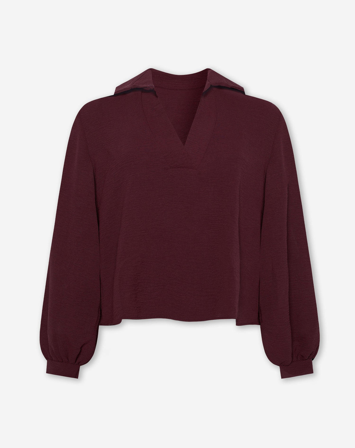 JULIE TOP DONKER BURGUNDY