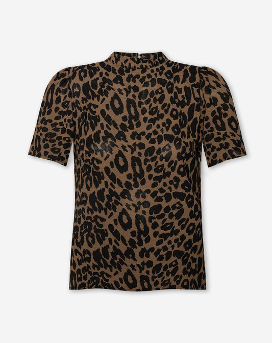 JULIE LEO SHORT SLEEVE TOP ZWART
