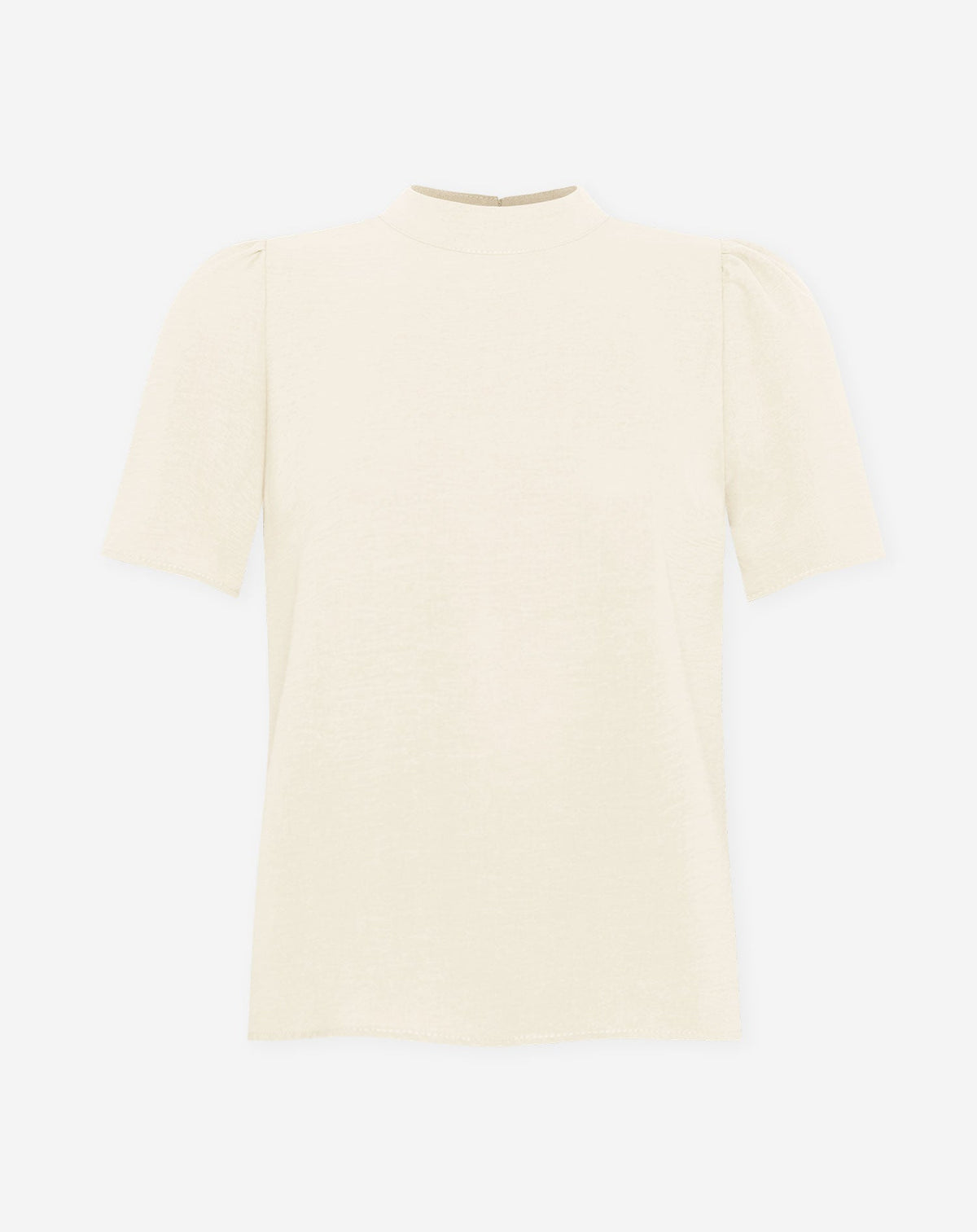 JULIE SHORT SLEEVE TOP LICHT BEIGE