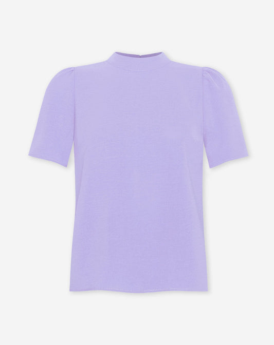 JULIE SHORT SLEEVE TOP LILA