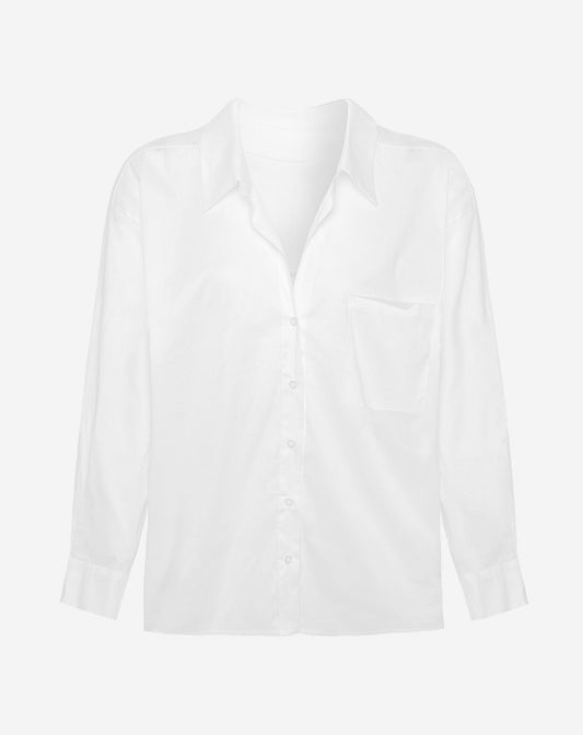 POPLIN OVERSIZED BLOUSE WIT