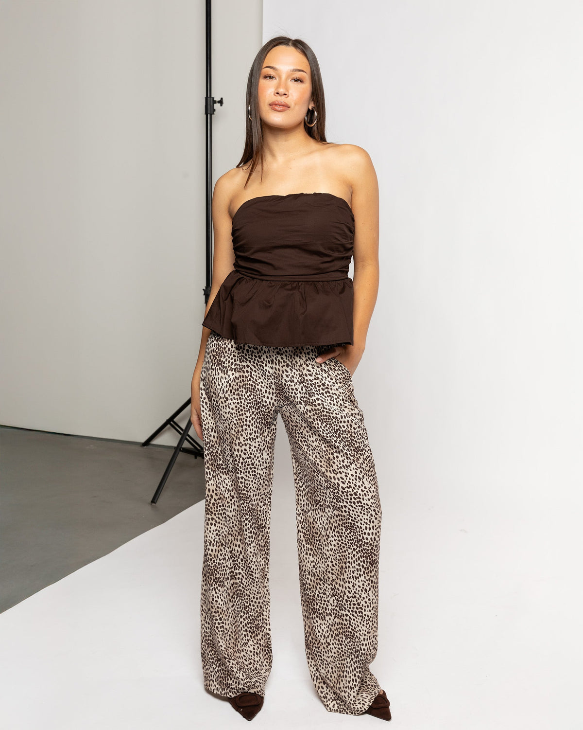 JULIE ANIMAL PANTALON TALL BEIGE