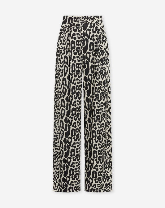 JULIE LEOPARD PANTALON PETITE BEIGE