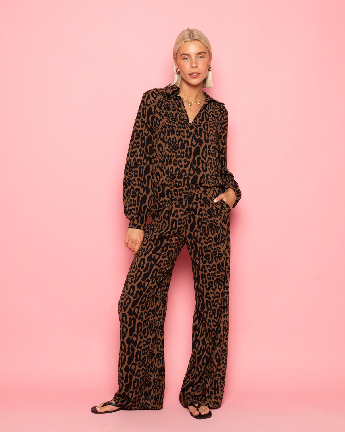JULIE LEOPARD PANTALON TALL