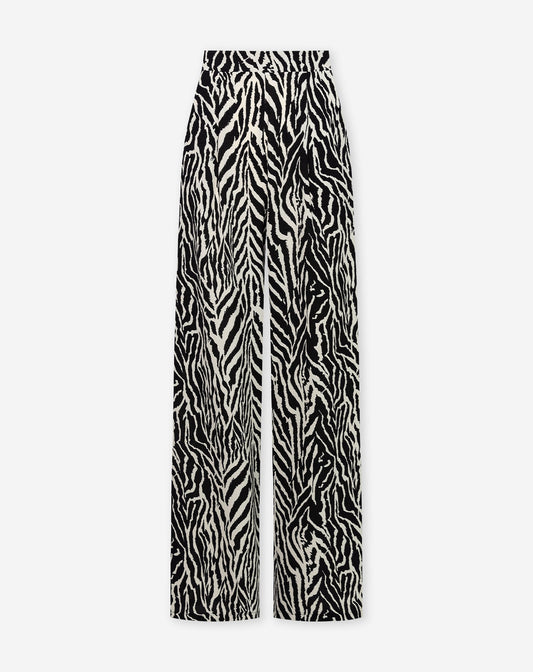 JULIE ZEBRA PANTALON TALL ZAND